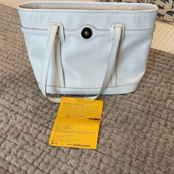 Dooney & Bourke White Tote Bag - Picture 7 of 9